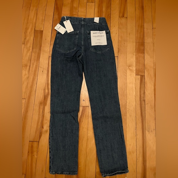Good American Corset Classic Straight Leg Jeans Size 4/27 Runs small! - Picture 8 of 8